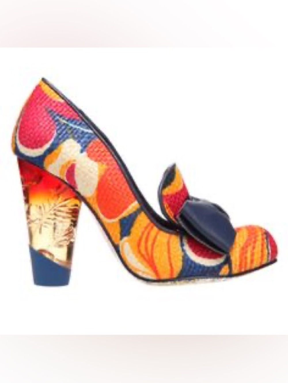 Irregular Choice Mutiny Orange Heels Sz 7 EUC